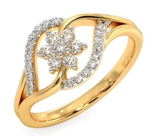 Bague Homme Or Jaune 14K Avec 11 Diamants - Modèle Cheval & Fer à Cheval, Taille 10