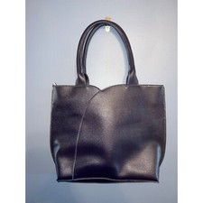 Mellow World Navy Blue/Purple Vegan Leather Tote Purse W Multi Colored Tassels