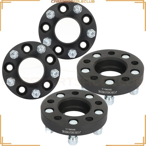 4pcs 1" (25mm) 5x4.5 14x1.5 Studs Wheel Spacers For Ford Mustang 2.3L 2015-2018 - Picture 3 of 11