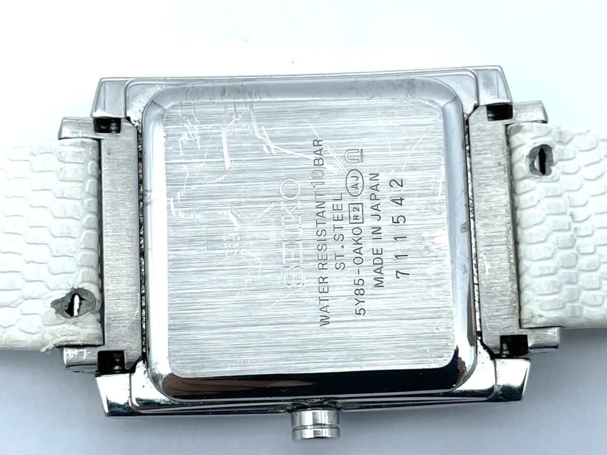 SEIKO Ladies LUKIA Quartz Watch Rectangle Dial 5Y85-0AK0 SEIKO Ladies LUKIA Quartz Watch Rectangle Dial 5Y85-0AK0