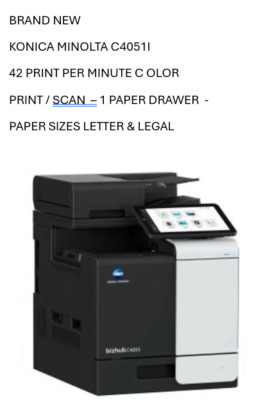 BRAND NEW  KONICA MINOLTA C4051I