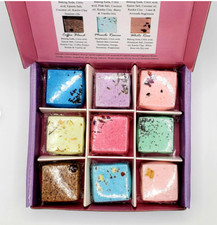Aromatherapy Bath Bomb Set of 9 Natural, Organic Ingredients Handmade in USA