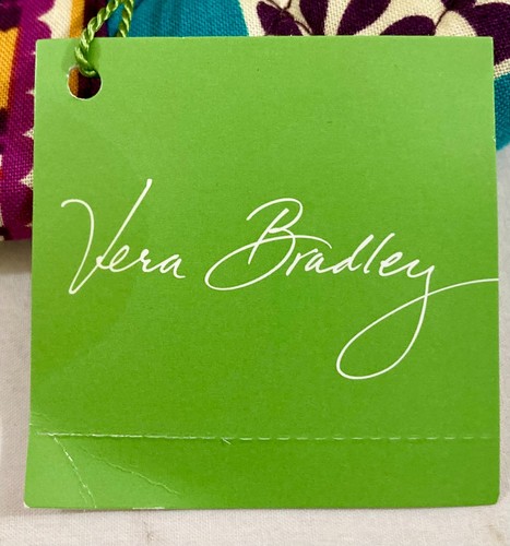 Vera Bradley Plum Crazy Brush & Pencil Case New - Picture 5 of 6