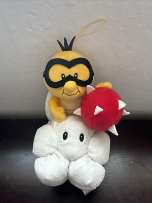 Super Mario Lakitu Plush Pocket All Star Cloud Koopa Nintendo 9  2015 Spiny Egg