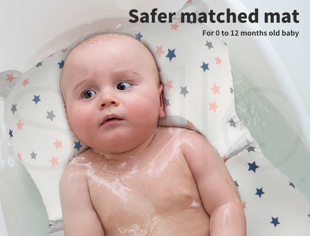 Baby Bath Tub Infant Toddlers Foldable Bathtub Folding Safety Bathing