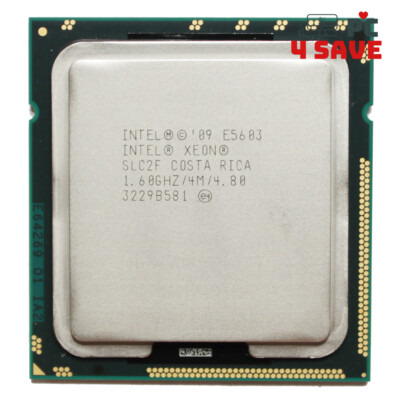 Intel Xeon E5603 SLC2F 1.60GHz 4M Quad Core LGA 1366 Server CPU Processor 80W
