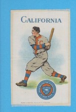 c1910s S22 Murad Cigarettes tobacco silk UNIVERSITY of CALIFORNIA Baseball battr