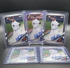 2021 Topps Chrome Rony Garcia Purple RC Rookie AUTO #84/250 + 4 Base Autos