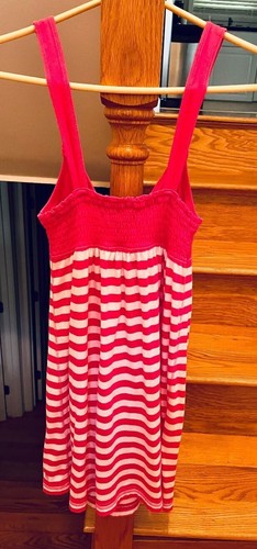 ABERCROMBIE & FITCH KIDS GIRLS DRESS PINK WHITE STRIPE SIZE XL EXTRA LARGE - Picture 4 of 5