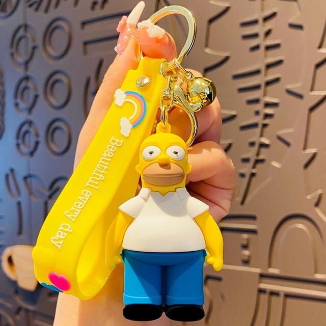 Simpson Action Figure Homer J. Simpson 7 cm portachiavi 3D Idea Regalo