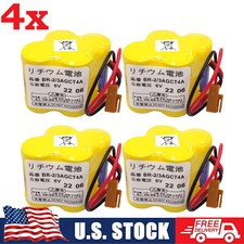 4 Pcs BR-2/3AGCT4A 6V 240mAh PLC Lithium Batt...