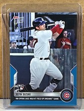 2022 TOPPS NOW #693 SEIYA SUZUKI CUBS ROOKIE Field of Dreams Blue Parallel 22/49