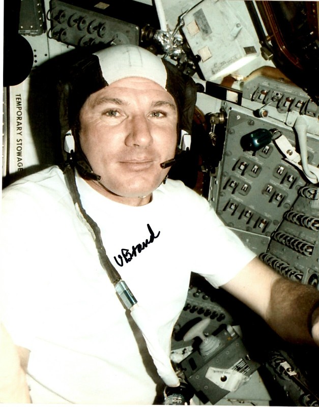 Signed 8 x10 NASA Astronaut Photo Autograph COA Vance Brand Apollo Soyuz Shuttle