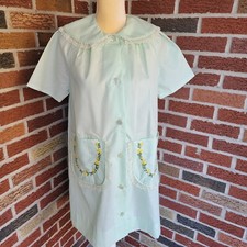 Leisure Life Housedress Robe Duster Housecoat Pockets 60s Unused Vintage Size 10