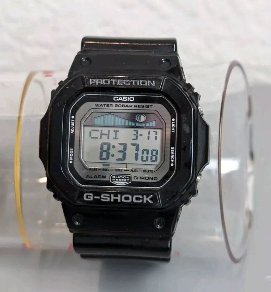 G-Shock GLX-5600 Casio G-Lide Square Black/Silver Surf G-Shock GLX-5600 Casio G-Lide Square Black/Silver Surf