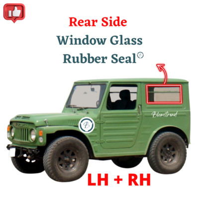 Pair Suzuki Jimny Eljot Stockman LJ80 Weatherstrip Rear Side Window Glass Seal