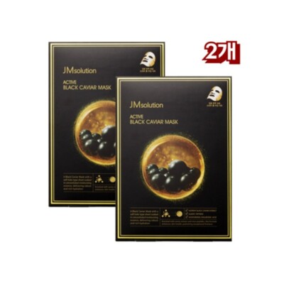 JM Solution ACTIVE BLACK CAVIAR MASK 2SETS Total 10pcs Made in Korea