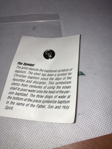 Pewter? American Lutheran Brotherhood Vintage Lapel Hat Pin Tie Tack Vintage Chr - Picture 2 of 10