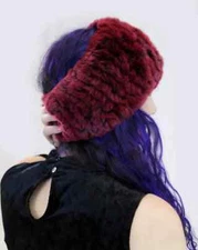 SURELL FAUX RABBIT KNIT HEADBAND