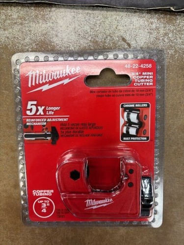 Milwaukee   48-22-4258  3/4" Mini Copper Tubing Cutter    OEM