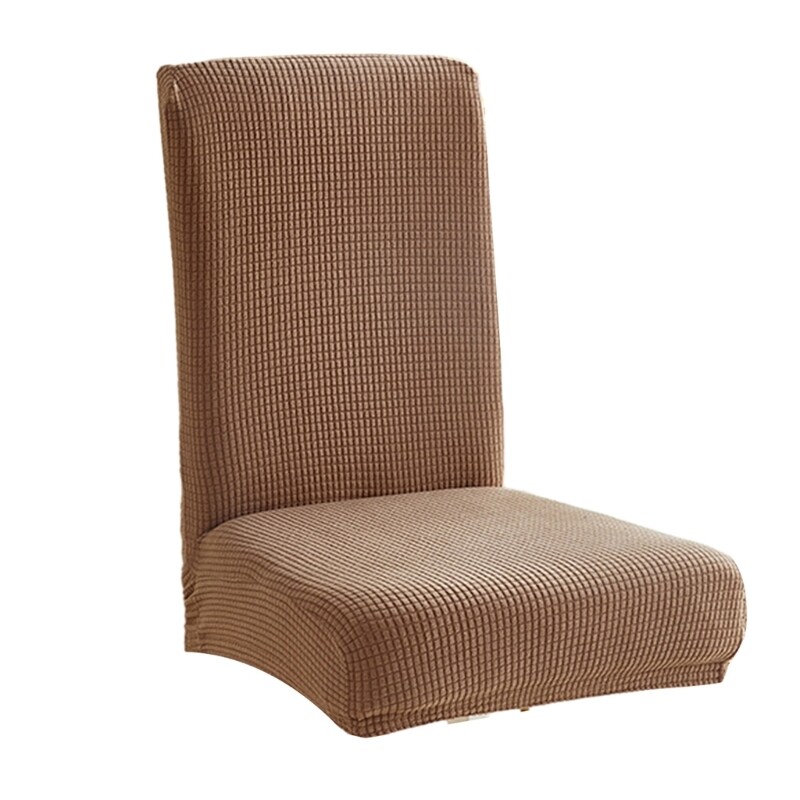 Plaids Fleece Dining Chair Cover Furniture Protector Stretch Chair
