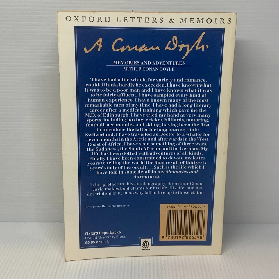 Memories & Adventures by Arthur Conan Doyle (Paperback Book) Biography, Memoir - image 2 of 4