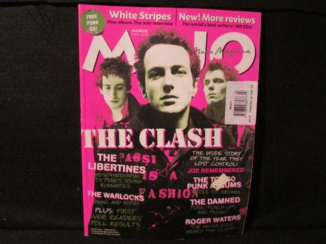 THE CLASH Mojo Magazine March 2003 Plus Roger Waters WHITE