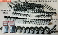 CRAFTSMAN 164 pc 1/4 3/8 1/2 Dr SAE METRIC MM 6pt 12pt wrench socket Tool set