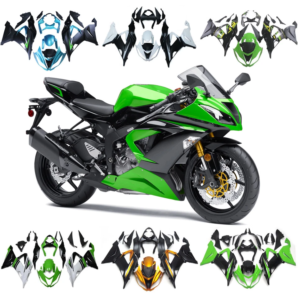 Kit de carenados de inyección para carrocería de plástico Kawasaki Ninja ZX6R 636 2013-2018 Foto 2 de 4