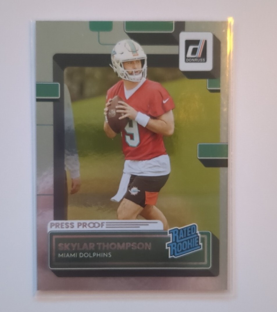 2022 Donruss Press Proof Silver #375 Skylar Thompson /100 Rated Rookie Dolphins
