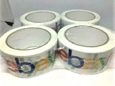 4 ROLLS~Multi Color 2" x 75 yards~Official  eBAY Branded Shipping & Packing Tape