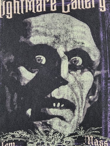 Camicia Count Orlok's Nightmare Gallery Uomo 2XL Salem MA Museum Monster Adulto A35 - Foto 6 di 10