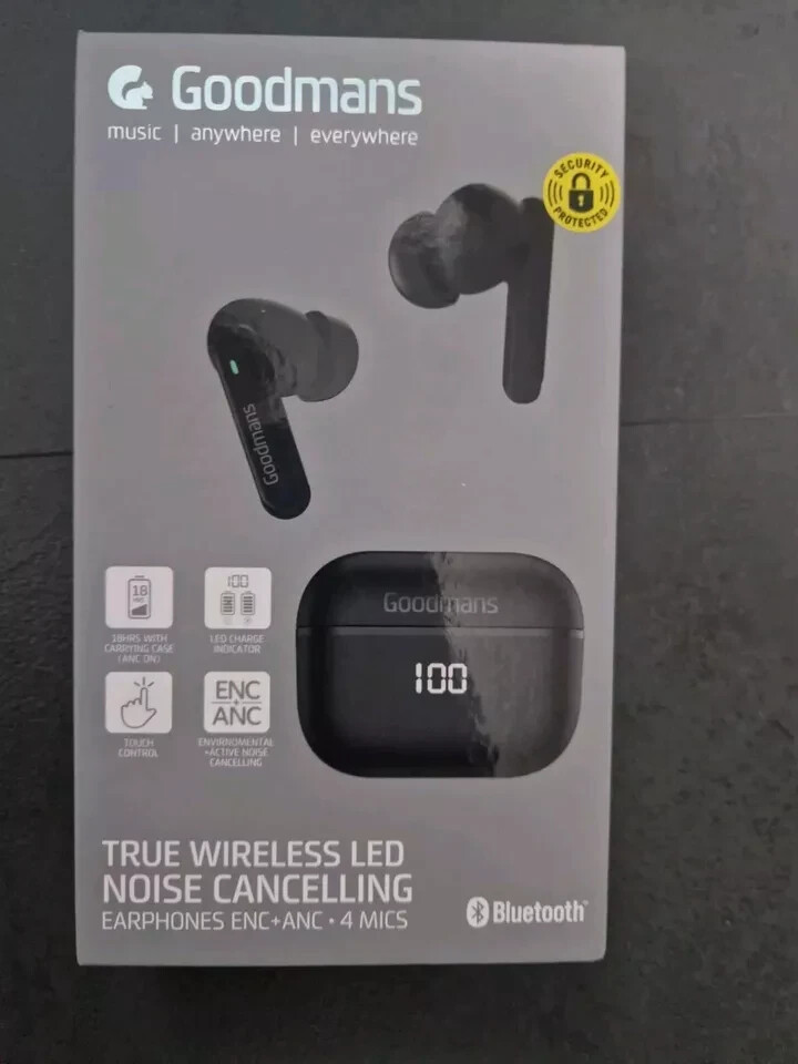 Bluetooth Headphones Goodmans Wireless Athletic Earphones Noise