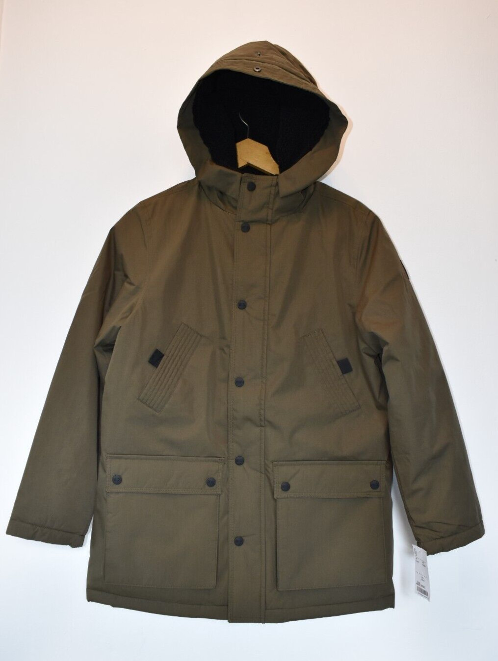 BNWT  Diesel Hooded Jacket Coat Parka Olive Green Size 12 Yrs  RRP £245