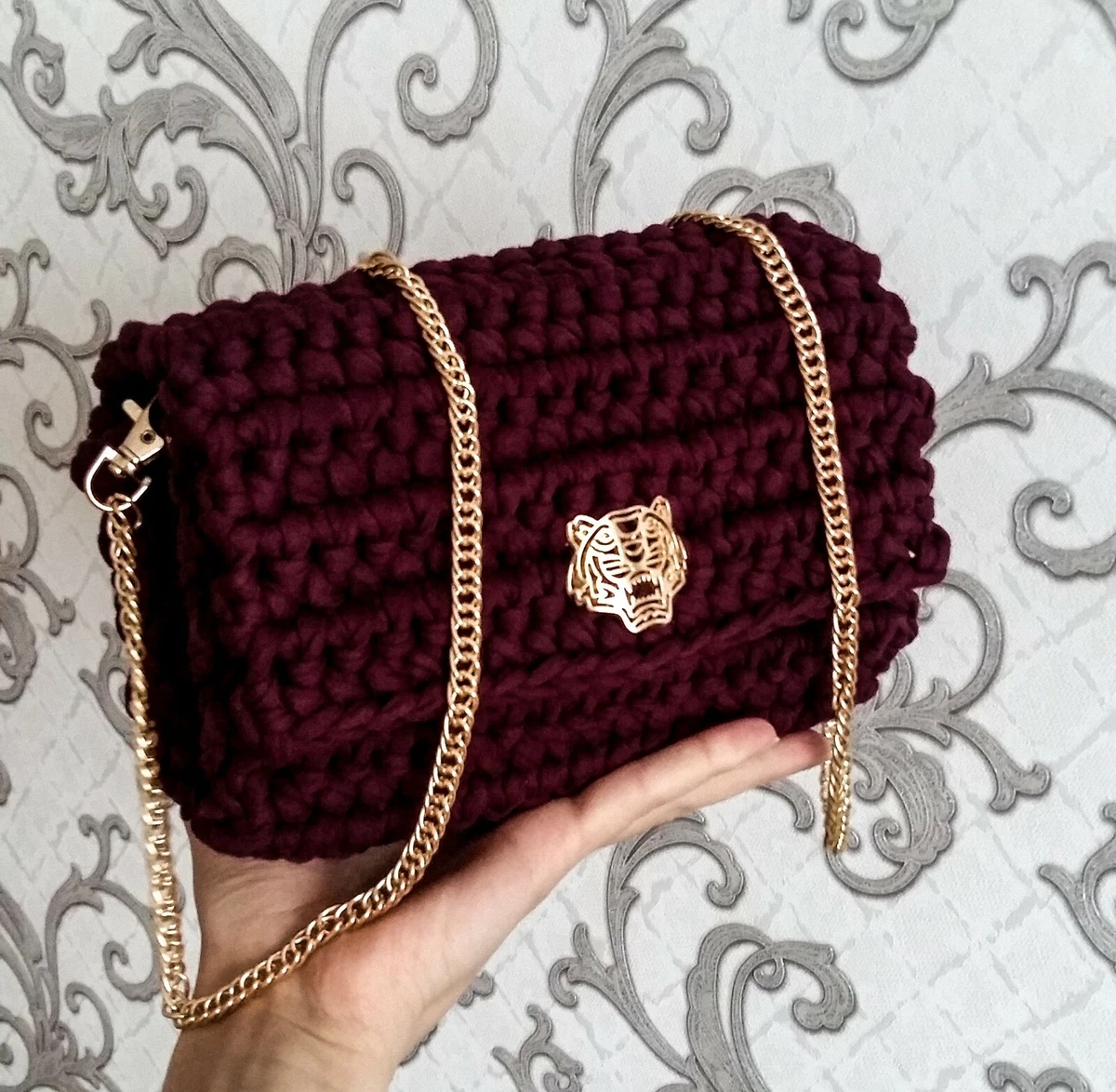 Women's Burgundy Designer Handbags & Wallets