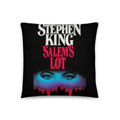 Stephen King's Salem's Lot Book Cover Throw Pillow