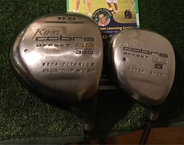 King Cobra Offset SS Woods Set (350 Driver & 5W) Seniors Lite 