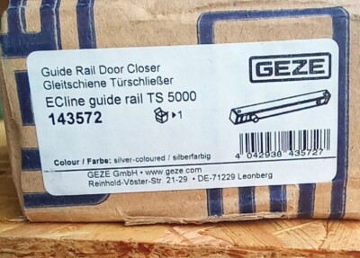 GEZE Gleitschiene Türschließer ECline guide rail TS 5000 Silber Neu