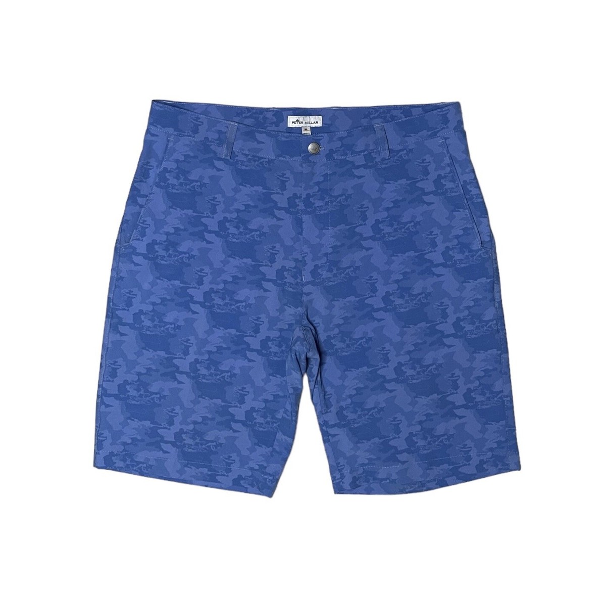 Peter Millar Men's 34 Golf Blue Camo Shackleford Performance 10