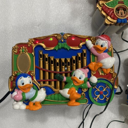 De colección Mr Christmas 1993 Mickey's Holiday Carousel Música Luces Movimiento con caja Probado - Imagen 6 de 24