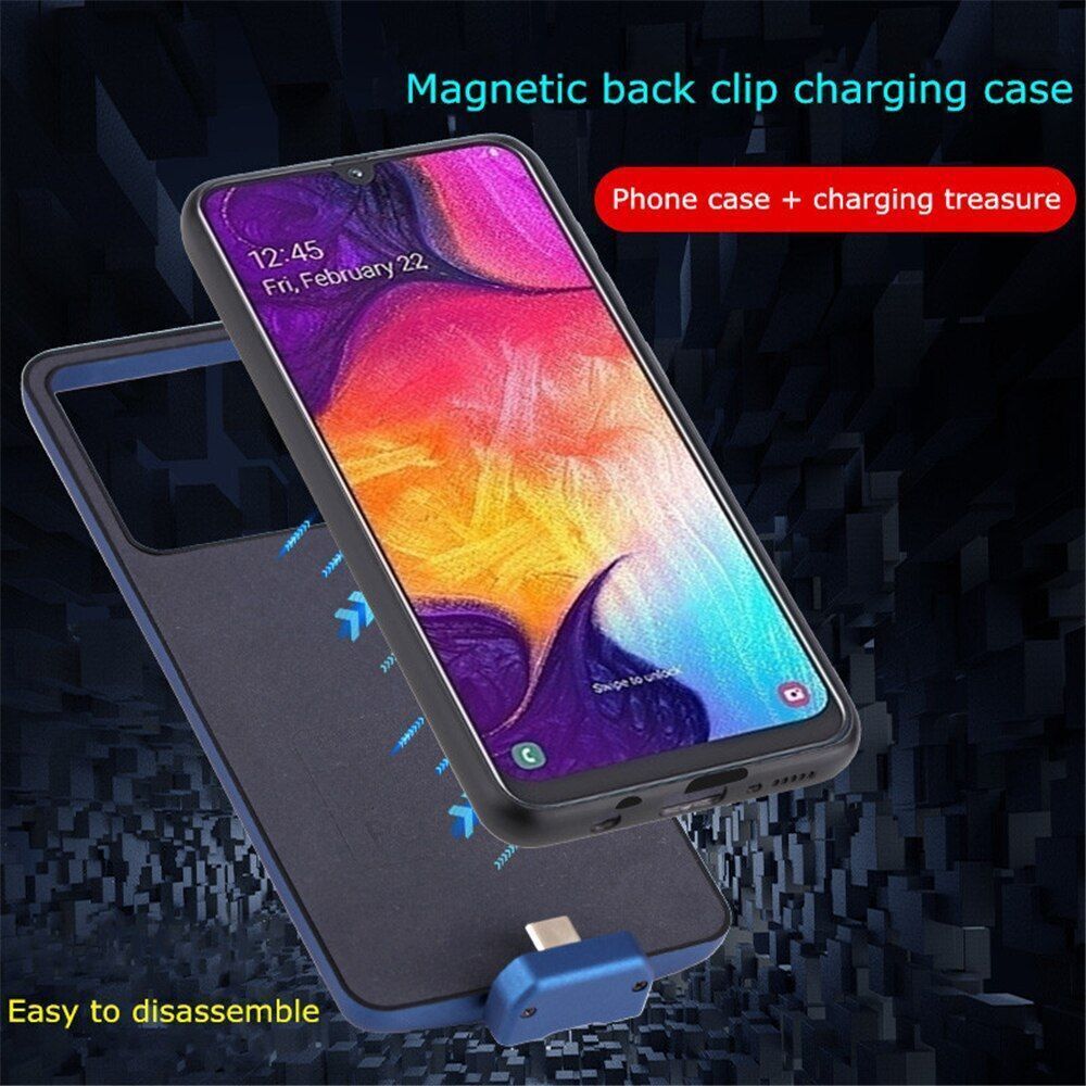 7000mAh Power Bank Cover for Samsung A50 Charging Case Battery