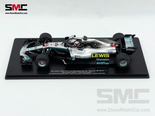 Mercedes F1 W09 #44 Lewis Hamilton Mexico GP 2018 5x World Champion 1:18 Spark - Picture 3 of 12