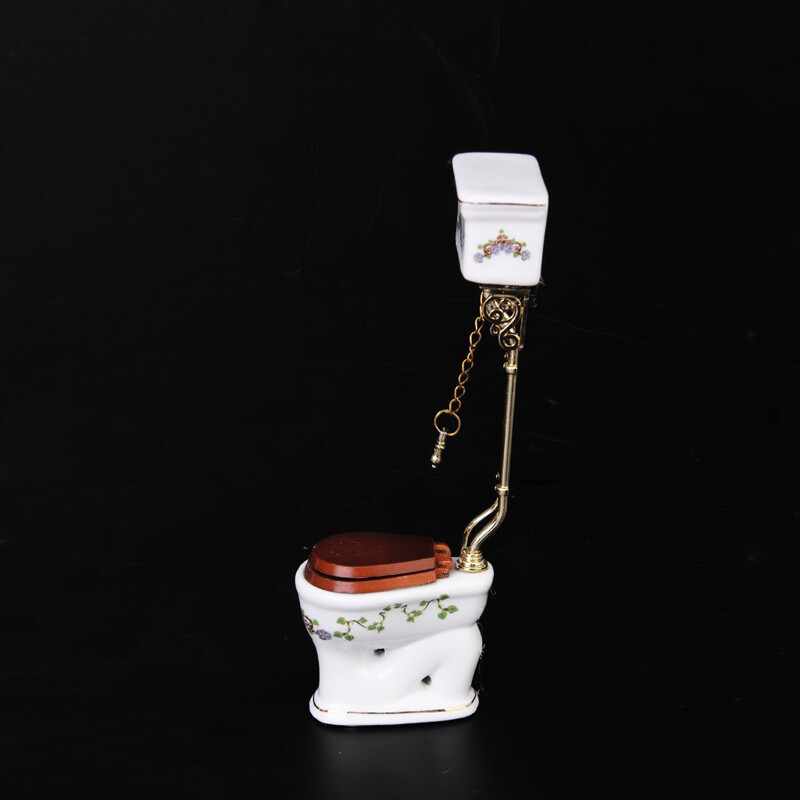 Melody Jane Puppenhaus WC-Pinsel – Miniatur 1:12 Maßstab. Altmodisches Badezimmer-Zubehör Für Realistische Puppenhäuser.