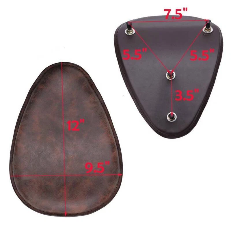 For Suzuki Savage 650 LS650 Bobber Motorcycle Spring Solo Seat Saddle w/ Base - Image 3 of 4