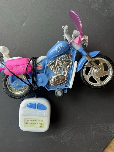 1998 vintage Mattel Barbie remote control motorcycle Toy Collectable