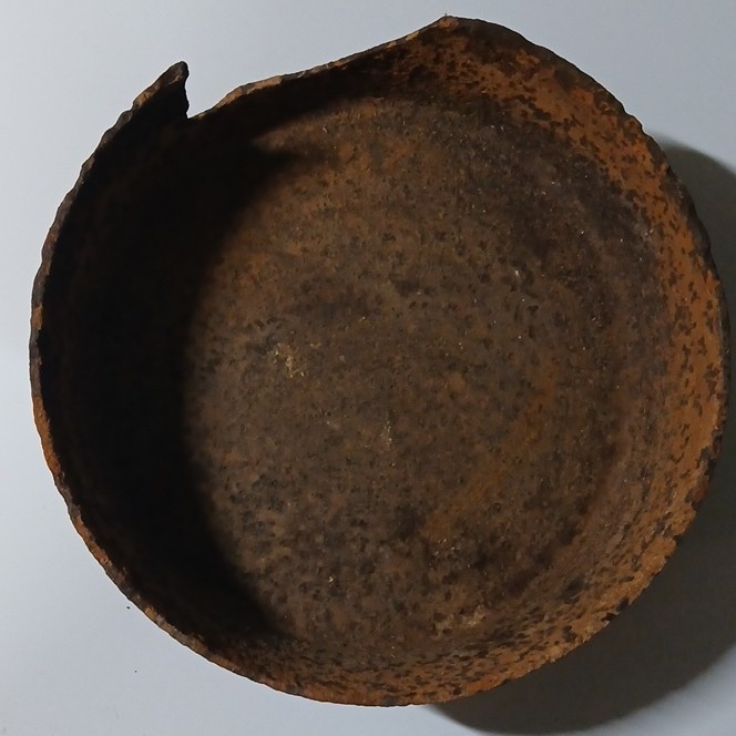 Primitive Cast Iron Hearth Skillet Base 3 Leged Spider Pot Fragment Steampunk 