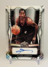 2026 Leaf Metal Allen Iverson On-Card Auto #/45