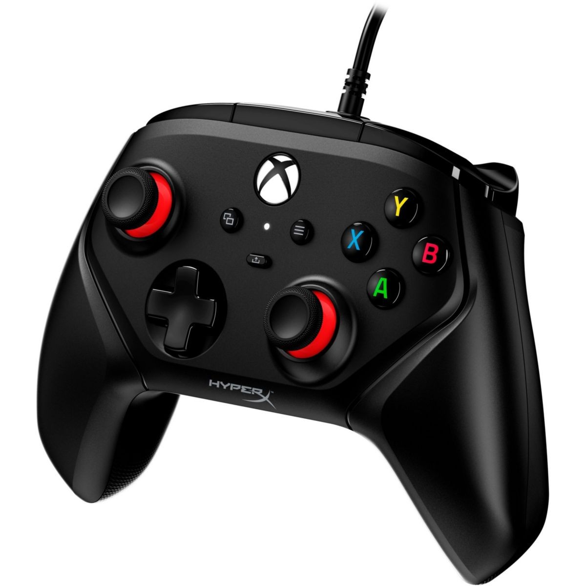 Manette HyperX Clutch Gladiate contrôleur filaire noir à double vibration
