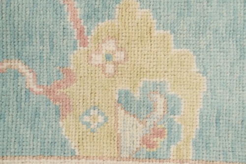 Vegetable Dye Transitional Oushak Large Rug 10x14 Ft Hand-Knotted Oriental Wool - Picture 7 of 12