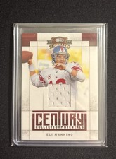 Eli Manning 2009 Threads Century Collection Game-Worn Jersey Card /100